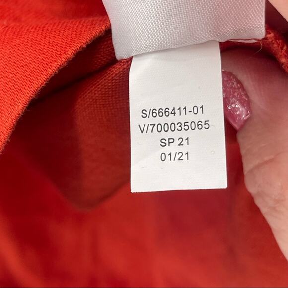 Banana Republic Linen Blend Pleated Full Skirt Above Knee Burnt Orange Size 12 - Picture 10 of 10